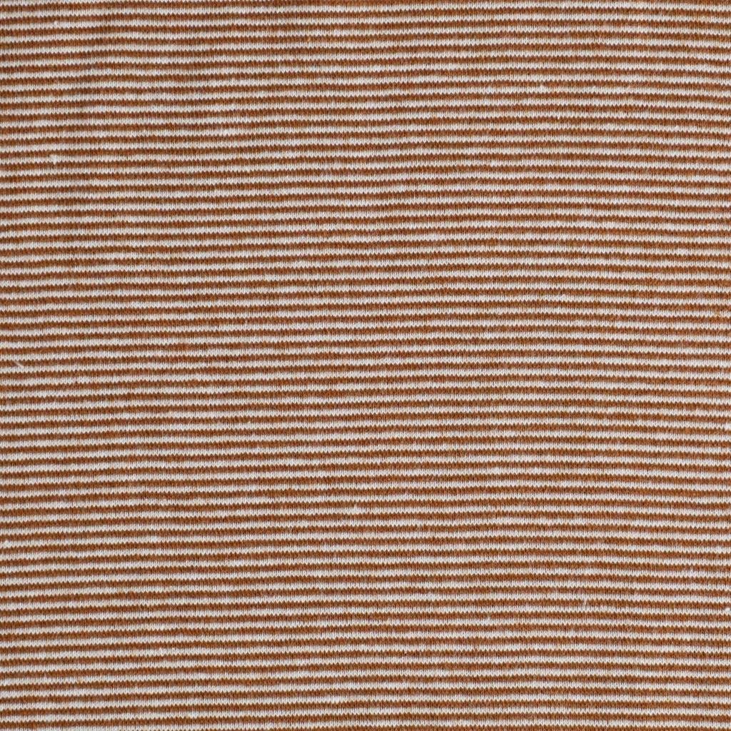 Ringelbündchen 1mm karamelbraun weiß